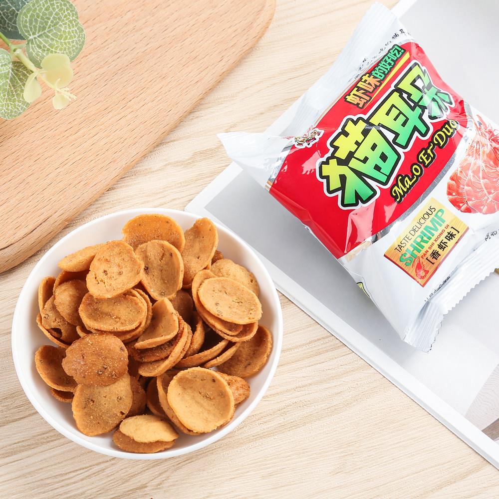 潘兄弟猫耳五味虾仁2500g休闲零食膨化小包装80后怀旧