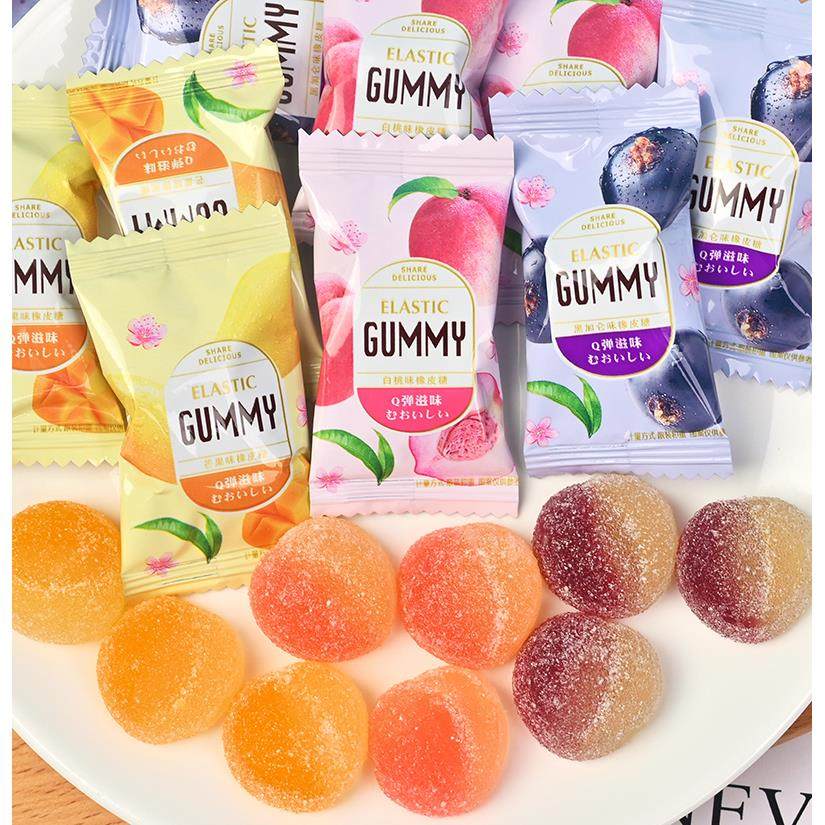 水果味软糖果高颜值结婚喜糖qq糖小朋友爱吃的网红休闲零食品