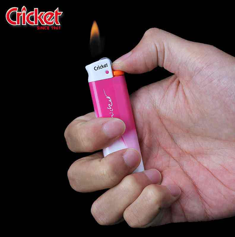 瑞典草蜢cricket安全防爆打火机一次性砂轮糖果色火石滑轮打火机
