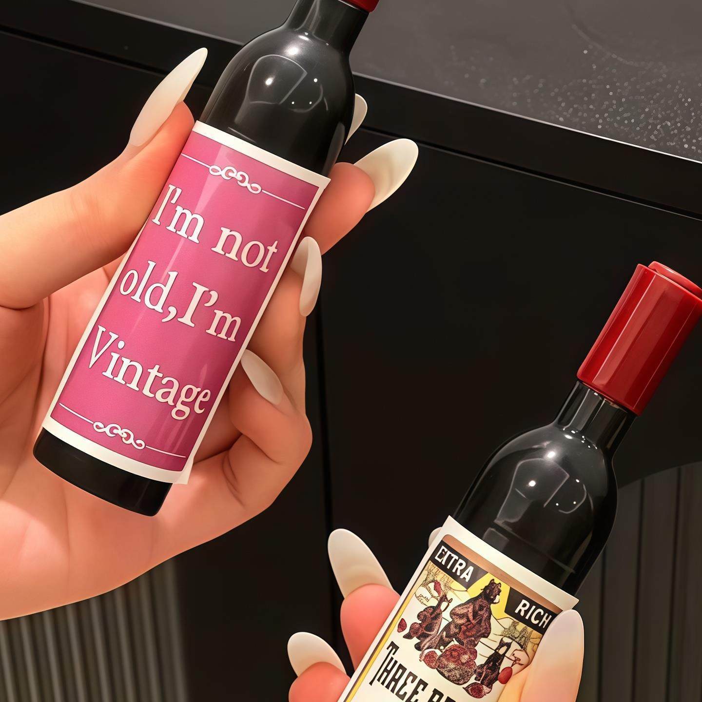 x2025新款个性仿真立体红酒造型开瓶器多功能创意红酒开瓶器冰箱