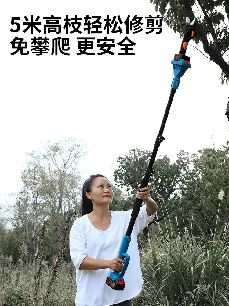 德国电动修枝剪电剪刀剪树枝果树电动充电式电剪子高枝剪进口锂电