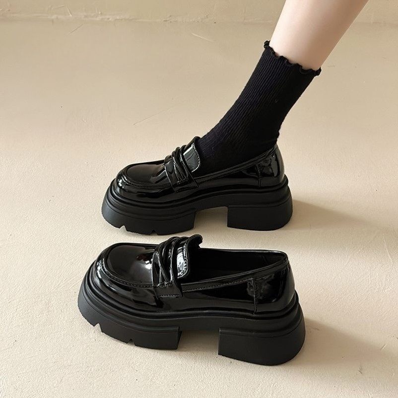 黑色小皮鞋软底不累脚2026新款法式棕色气质乐福鞋英伦风豆豆鞋,女鞋,乐福鞋（豆豆鞋）,淘宝优惠券,粉丝福利购,淘宝优惠卷