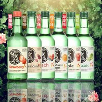 韓國南宮郡配制酒燒酒桃蘋果橙葡萄咖啡草莓水果酒360ml*24瓶包郵