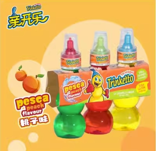 意大利Trinketto亲开乐儿童饮料樱桃可乐草莓波波糖味210gX4包邮