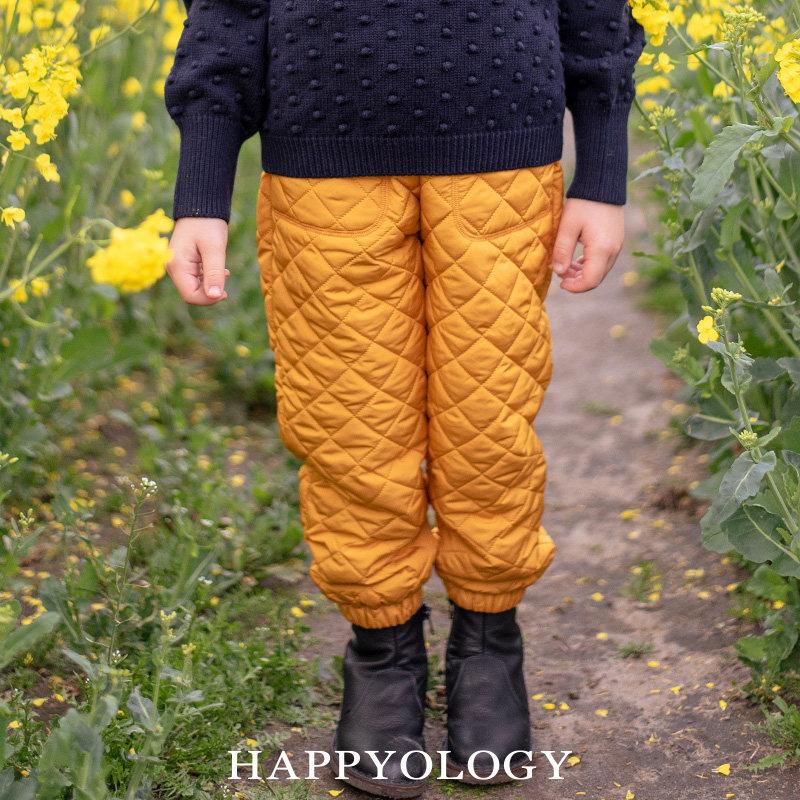 Happyology英国儿童女童棉裤宝宝裤子冬季加厚保暖男童长裤外穿
