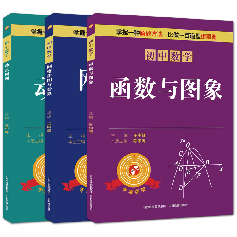 专项突破初中数学动点问题新定义问题函数与图象网格作图与计算坐标系下的几何问题中考解题技巧思维逻辑训练书尖子生专项拓展培优