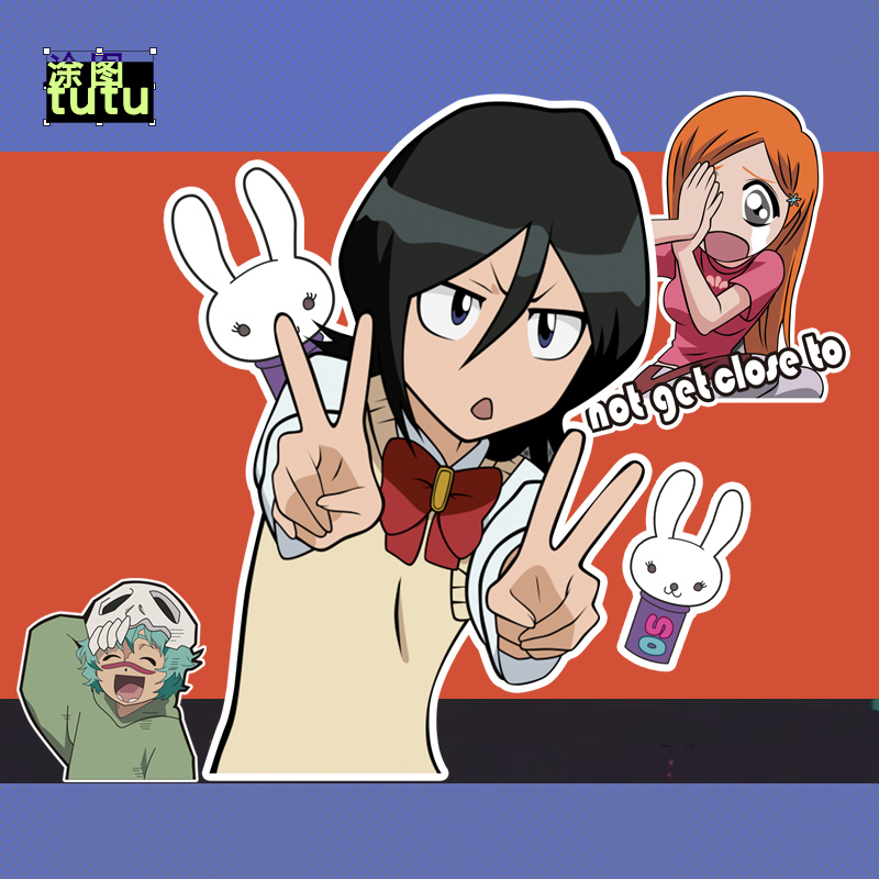 死神周边露琪亚妮露井上美女车贴