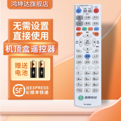 适用于番禺有线遥控器赠送电池