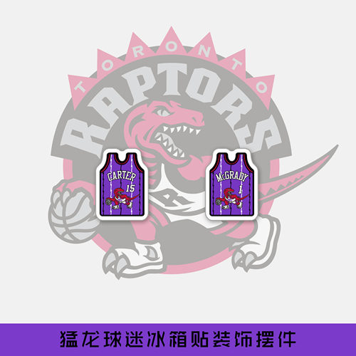 猛龙复古卡特麦迪卡通冰箱贴磁贴