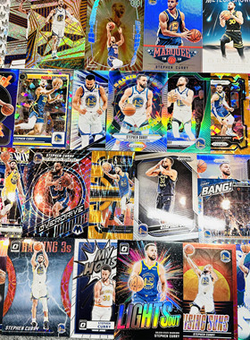 库里专收正版NBA球星卡帕尼尼Panini折射系列prizm库日天凑套收藏