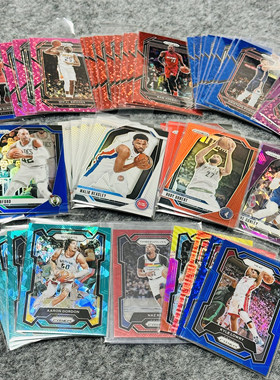 各年Prizm带编正版限量折射泡泡碎冰折NBA球星卡帕尼尼Panini收藏