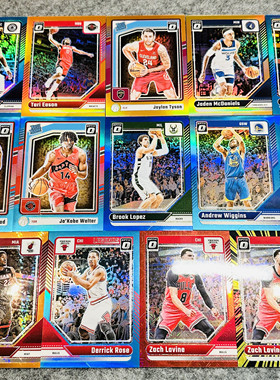 25optic带编橙蓝折射罗斯公牛勇士正版NBA球星卡帕尼尼Panini收藏