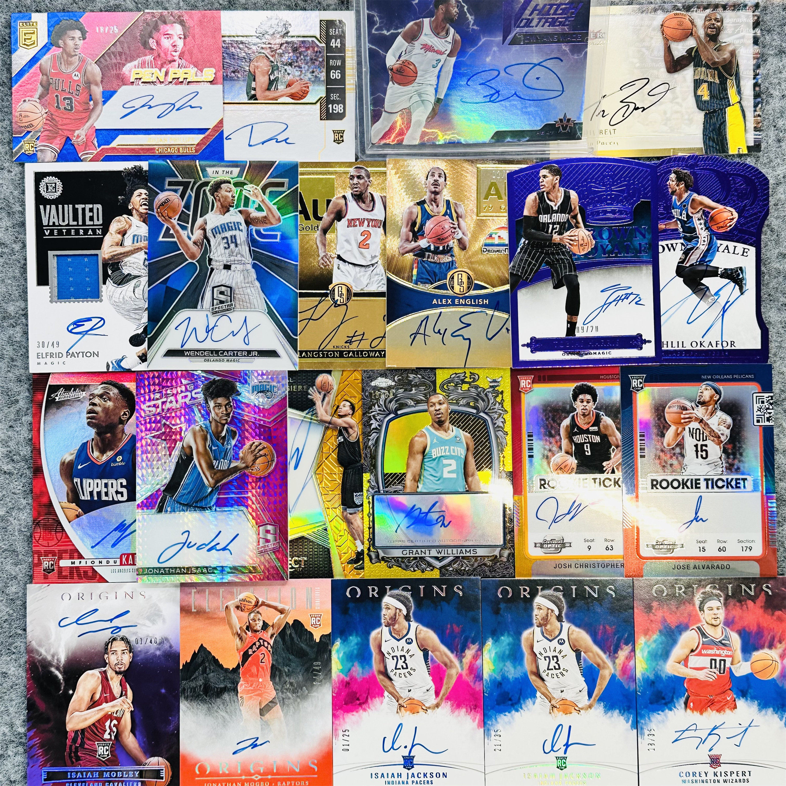 超低编卡签正版NBA球星卡Panini