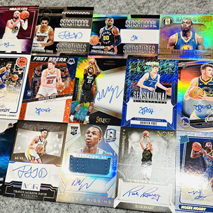 勇士签字专收新秀RPA好人折射卡签NBA球星卡Panini帕尼尼投资收藏