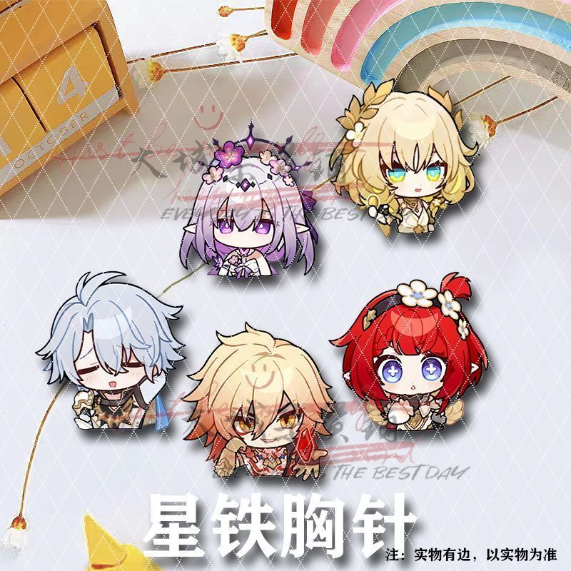 星穹铁道胸针缇宝可爱亚克力遐蝶周边黄金裔书包挂件白厄饰品徽章
