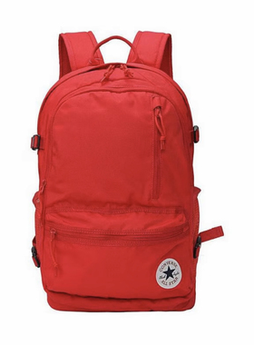 匡威Straight Edge男女大容量休闲简约红色双肩书包10021138-A19