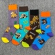 马到成功本命年大码 happy袜子多巴胺马年卡通中筒袜男士 新款 潮袜