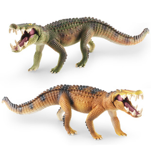 儿童科教认知仿真两栖爬行冷血动物鳄鱼模型桌面装饰静态摆件