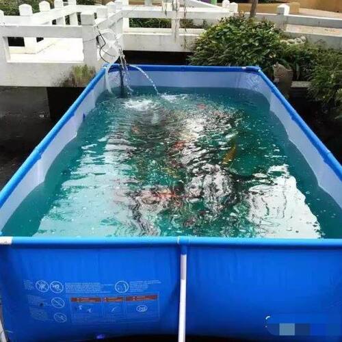 帆布鱼池带支架全套蚂蟥