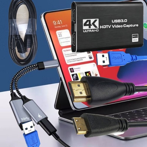 tpc供电 ms2131 4K采集卡USB3.0 HDMI转接线电脑笔记本直播HDMI视