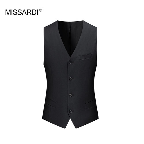MISSARDI纯羊毛商务休闲马甲