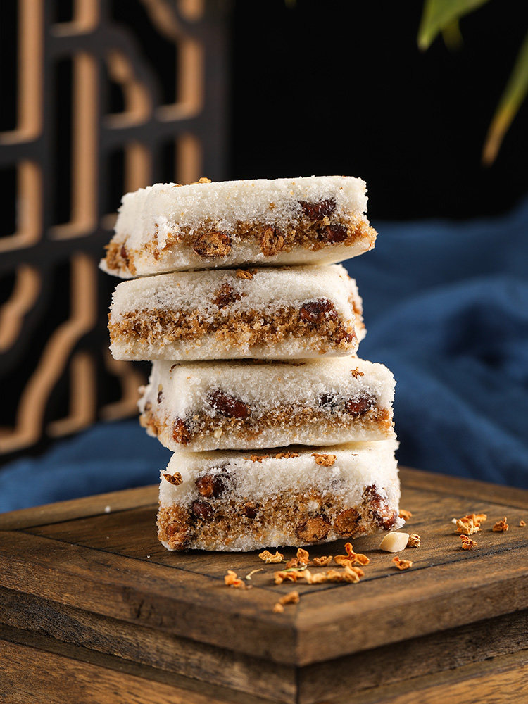 温州特产传统手工中式糕点桂花糕糯米糕网红零食早餐食品即食茶点