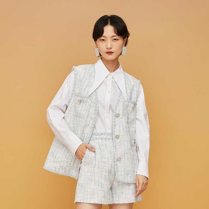 Lucidy/鲁思蒂单排扣马夹