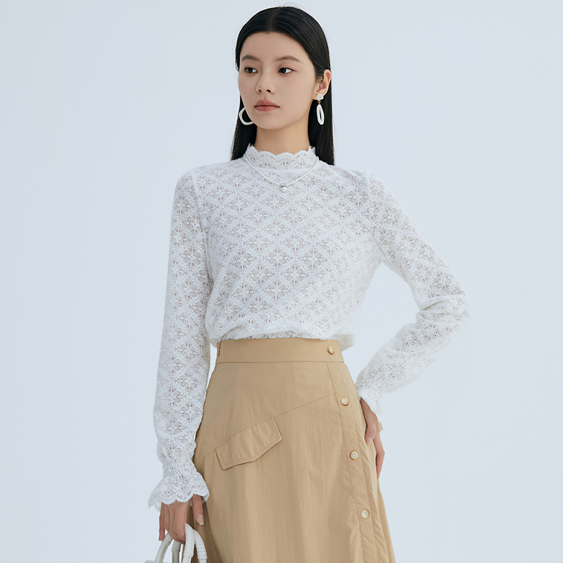 长袖蕾丝t恤Lucidy/鲁思蒂