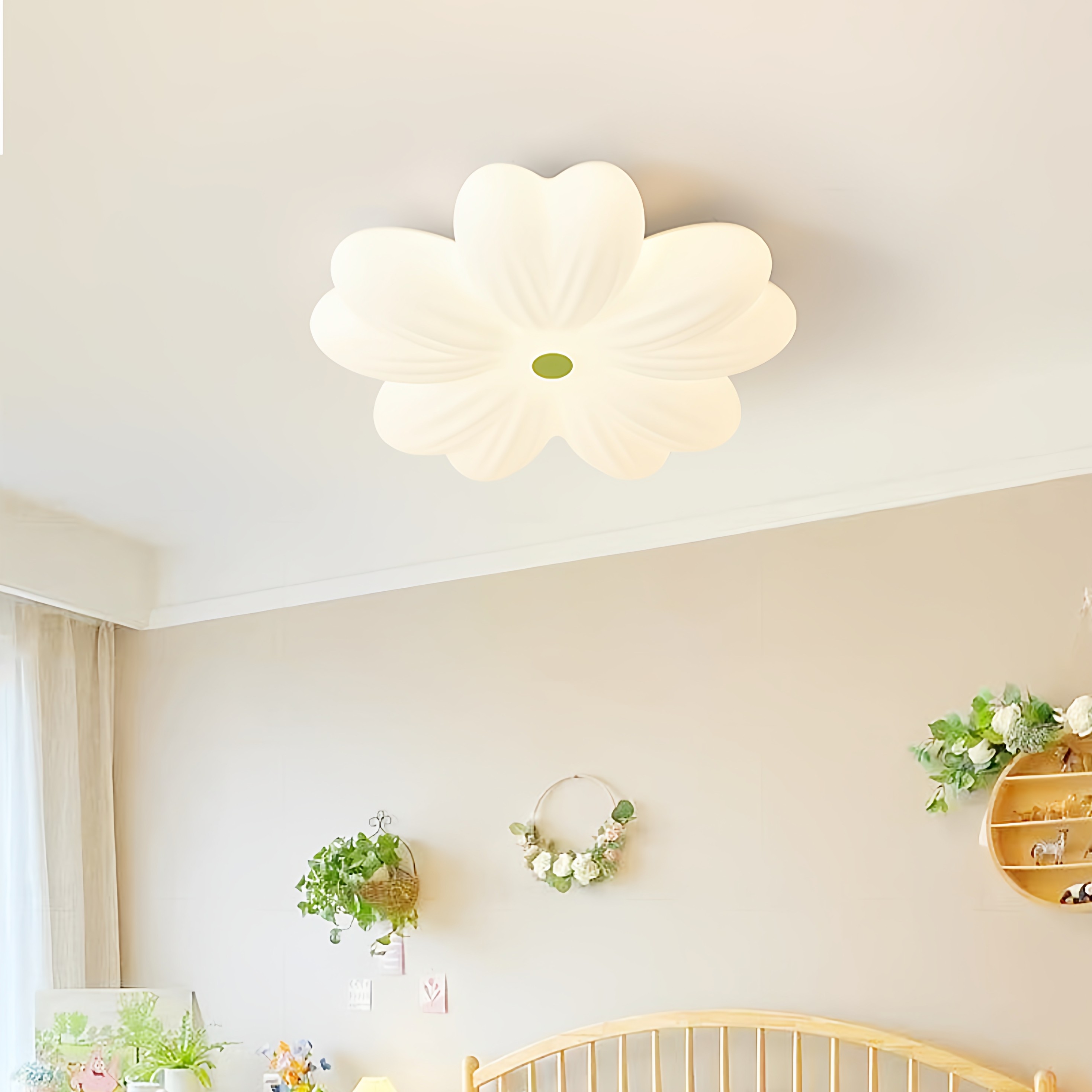 抹茶绿卧室房间吸顶灯2025新款奶油风女孩公主房灯温馨浪漫主卧灯,家装灯饰光源,餐厅/卧室/书房吸顶灯,淘宝优惠券,粉丝福利购,淘宝优惠卷