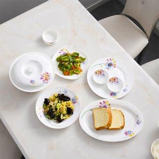 家用骨瓷餐具套装 莹辰达碗碟套装 米饭碗小碗盘子组合微波炉适用