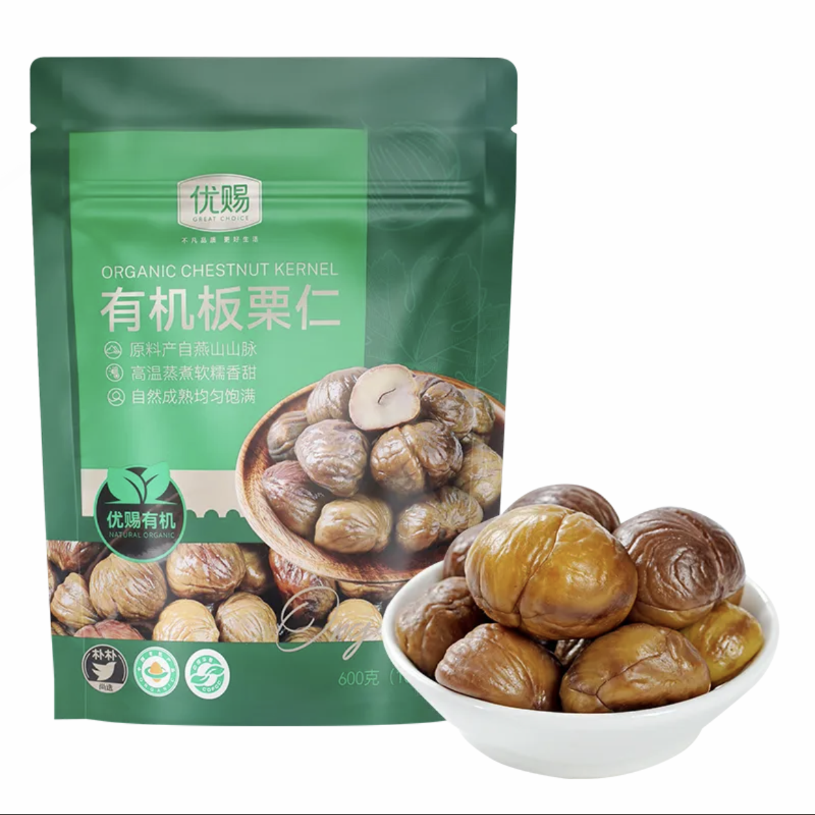 优赐有机即食软糯香甜板栗仁