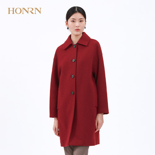 HONRN/红人中长款大衣外套