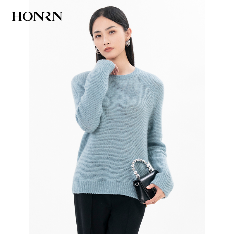 HONRN/红人山羊绒桑蚕丝针织衫