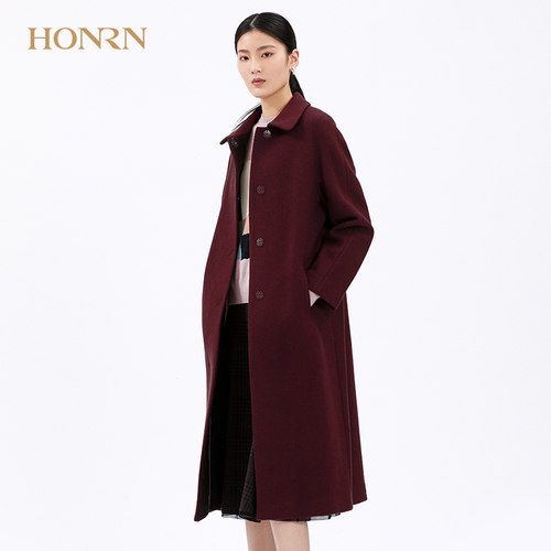 HONRN/红人长款大衣外套