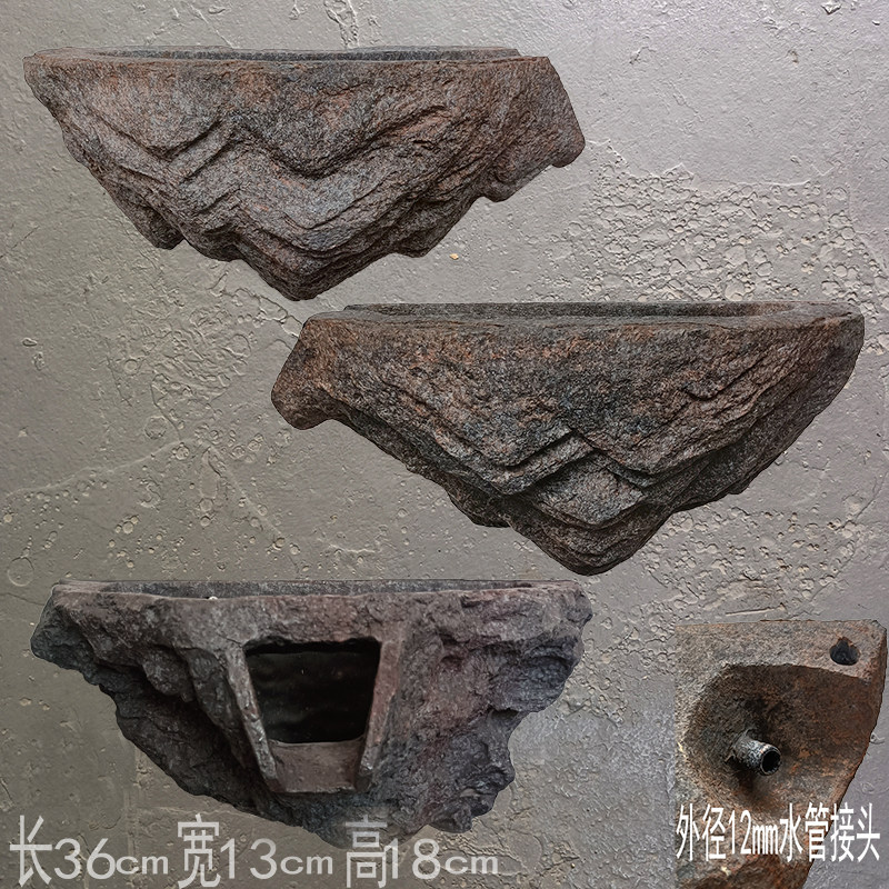 仿石流水墙现代简约壁挂式流水摆件庭院装饰水幕墙水景艺术家居