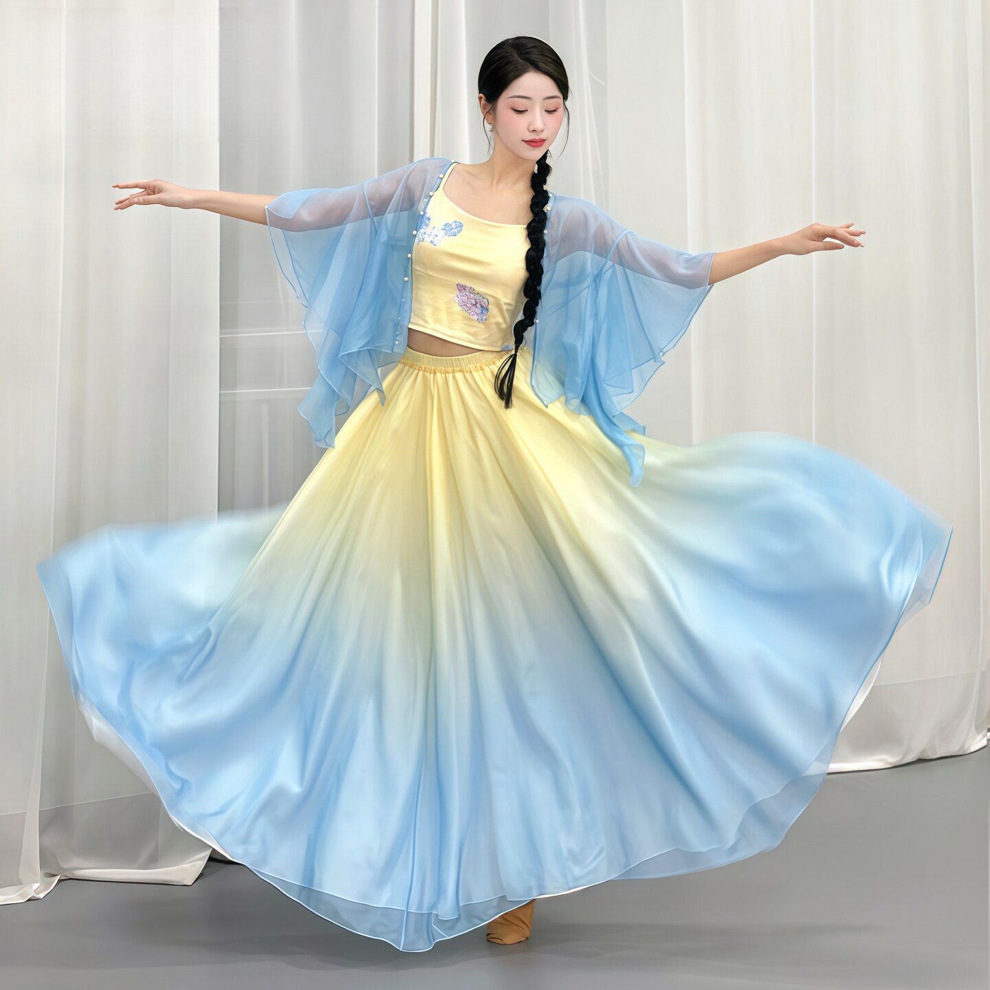 古典舞练功服飘逸舞蹈演出服