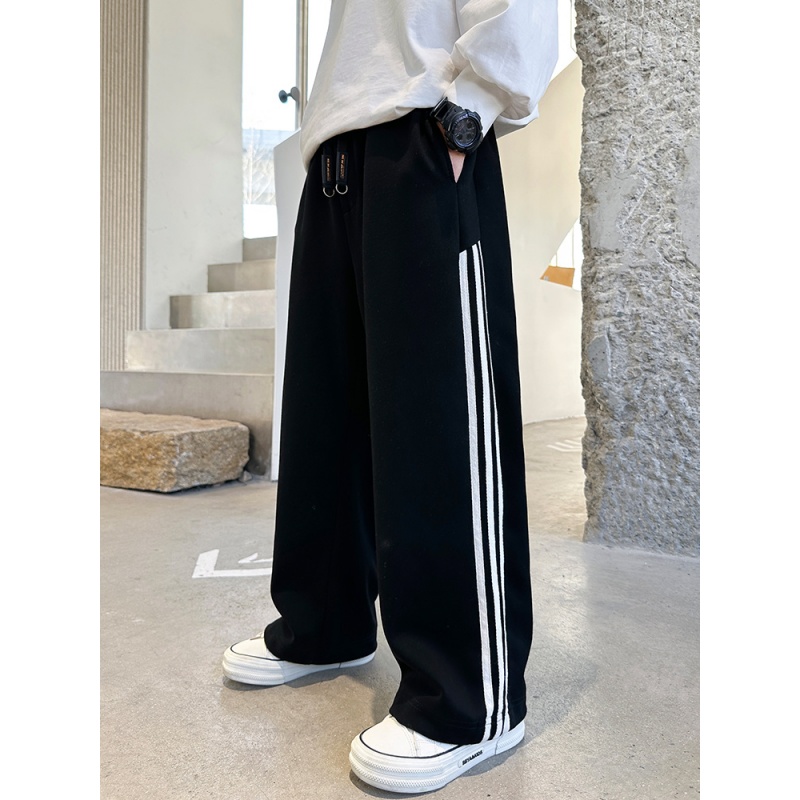 男童百搭洋气运动裤宽松休闲裤子