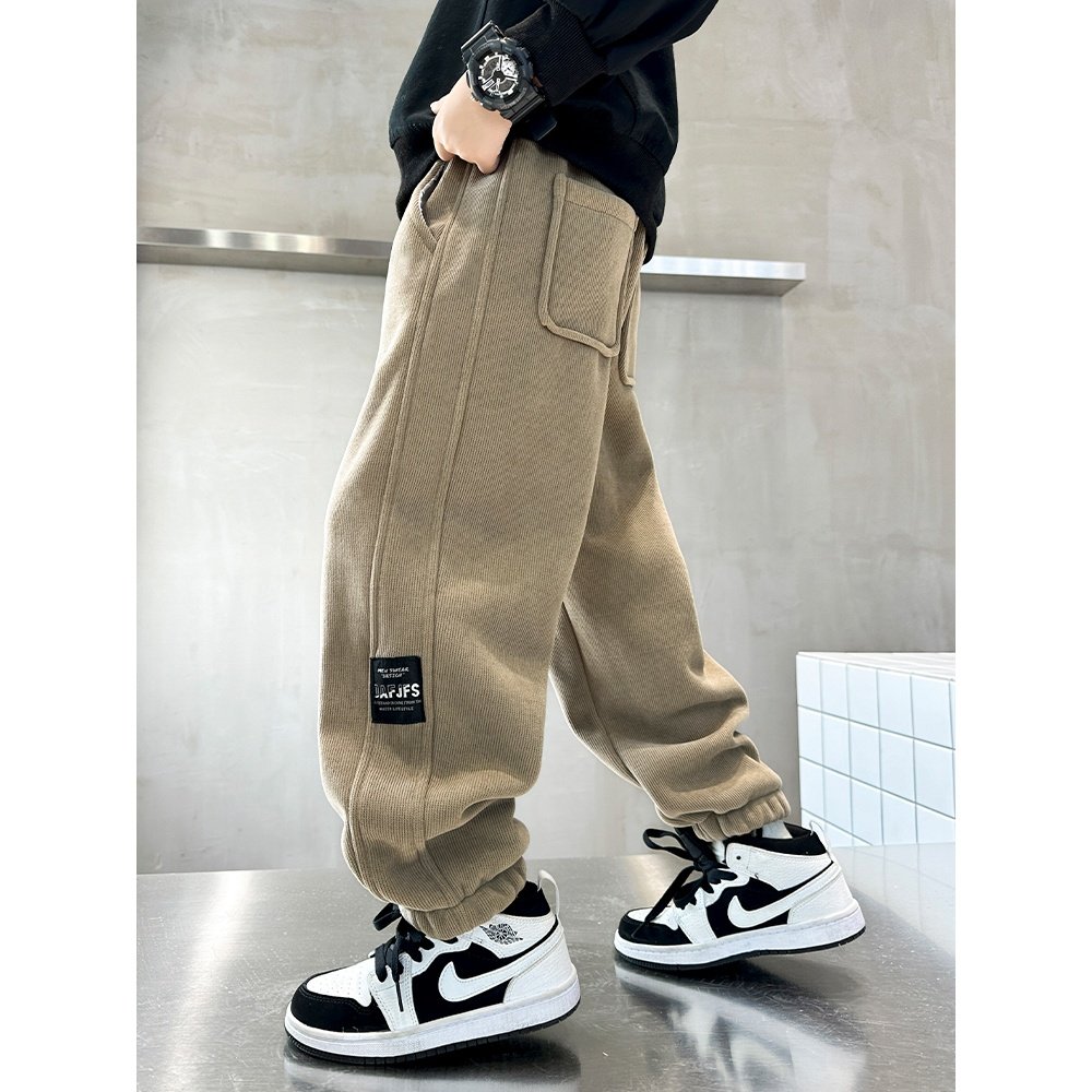 男童加绒裤子秋冬款2025新款儿童运动休闲裤中大童百搭加厚束脚裤,童装/婴儿装/亲子装,裤子,淘宝优惠券,粉丝福利购,淘宝优惠卷