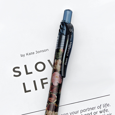 日本派通中性笔BLN105无尽花语