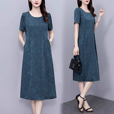 桑蚕丝连衣裙2025新款女夏季大码