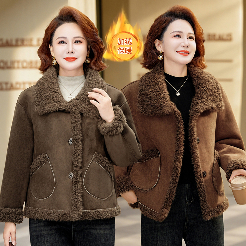 时尚洋气加绒保暖百搭显瘦外套潮