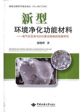 【文】 新型环境净化功能材料:电气石及其与ZnO复合粉体的性能研究 9787562537694 中国地质大学出版社