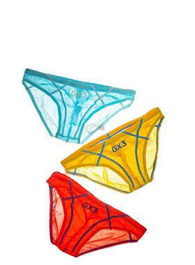 GX3 【夏日水泳】系列 Sheer COLOR比基尼男生性感半透泳裤1条装