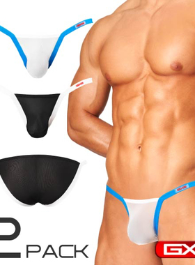 GX3『爽透轻盈』系列高弹透透透吊带比基尼男士内裤 1条装