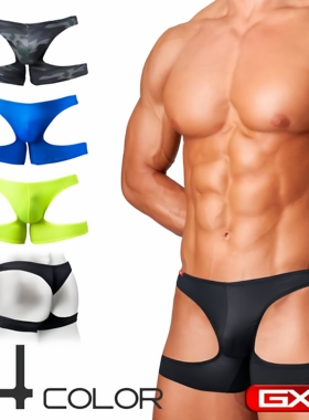 GX3 性感野性低腰前卫弹力速干左右镂空全臀双杠男双丁内裤