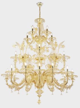 非标定制-Ca'RezzonicoDomusAurea威尼斯吹制玻璃酒店民宿吊灯