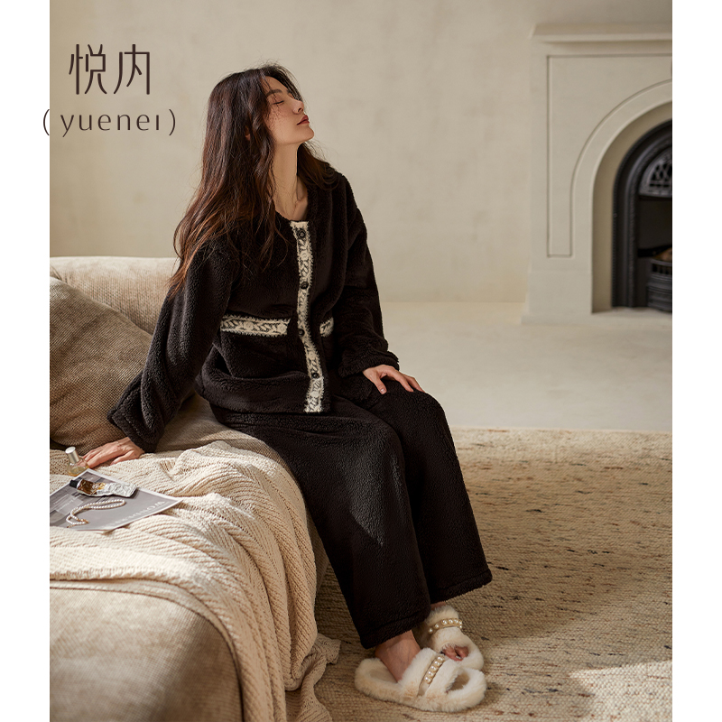 【商场同款】悦内女士法兰绒睡衣