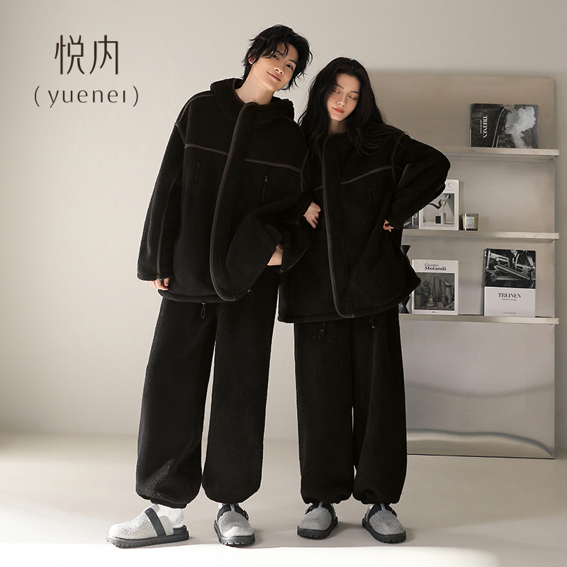 【商场同款】悦内情侣法兰绒睡衣