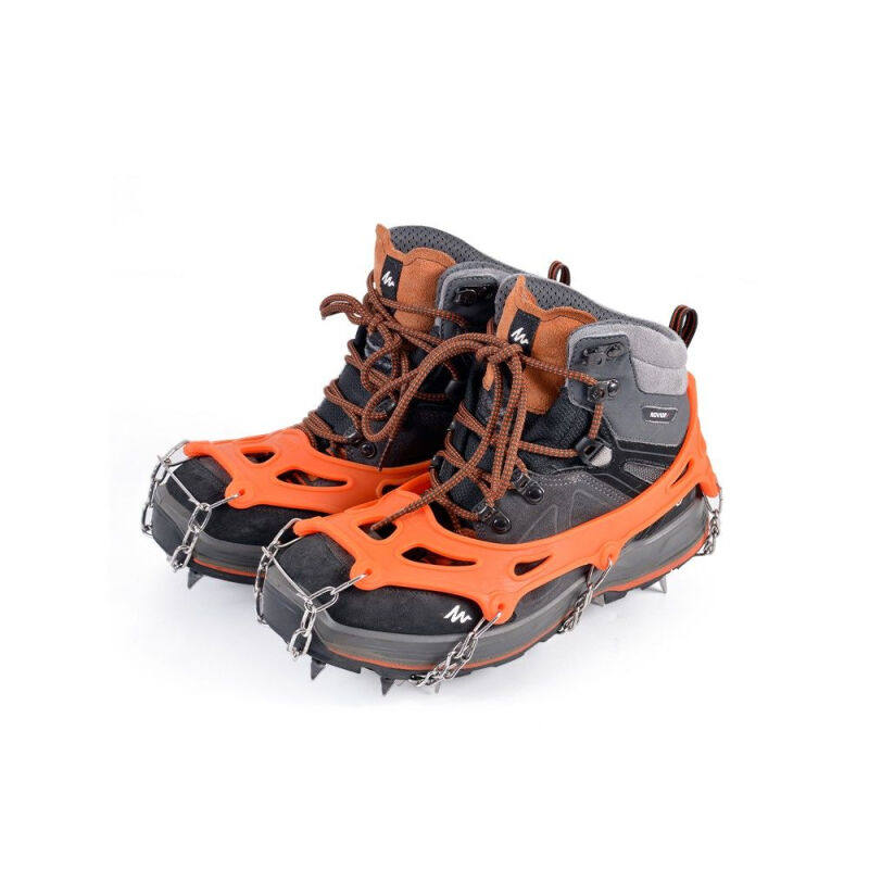 定制适用19齿冰爪户外登山雪地防滑鞋套雪爪儿童钉爪攀岩装备鞋钉