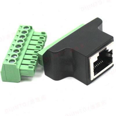 免压水晶头母头8p8c免焊工控机床机器网络接头母rj45快接网线母座